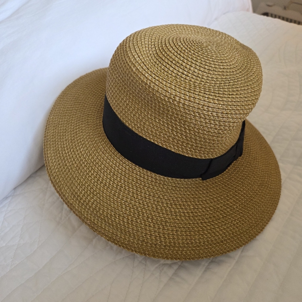 Phoenix Fedora Eric Javits Natural/black - Picture 6 of 9